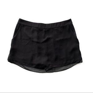 All Saints Black Mini Skort Sz 6